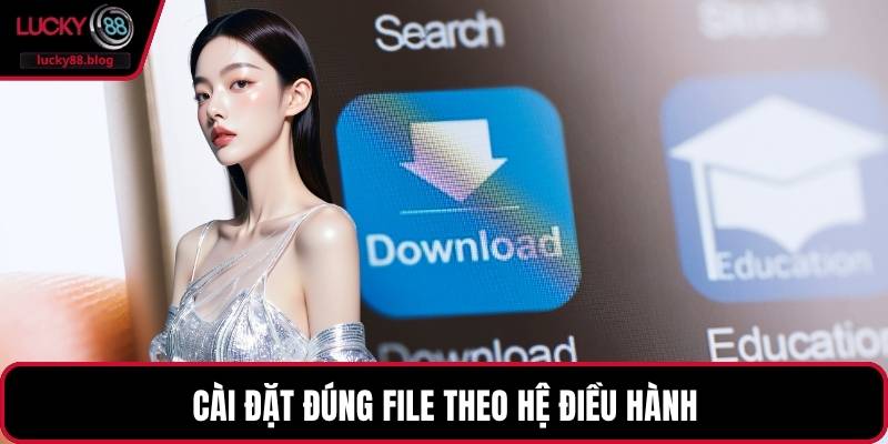 Cài đặt đúng file theo hệ điều hành